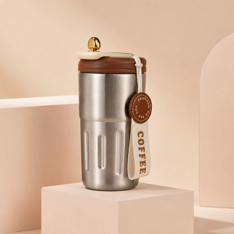 Insulated Water Bottle with Straw & FreeSip Lid